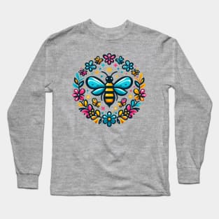 Flower Bee Long Sleeve T-Shirt